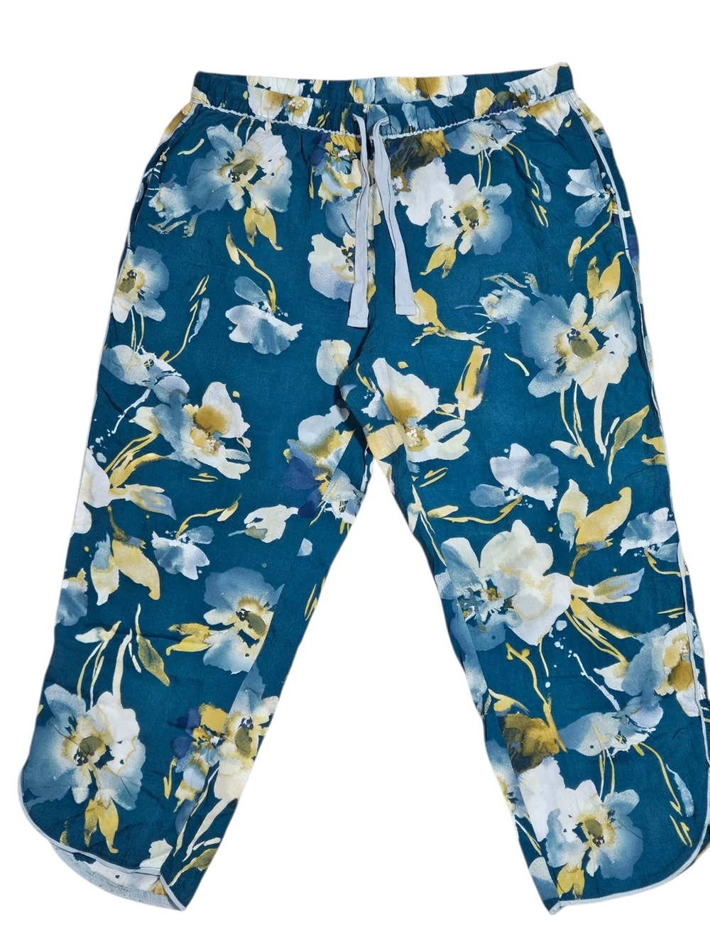 stars above Teal Floral Two-Piece Pajama Set - Picture 3 of 11